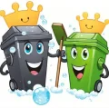 King and queen wheelie bins all nice and clean